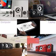 HTRise USB Wired 3 in 1 Stereo Satellite Speakers with Subwoofer of Home Theater speaker( X7 Black)