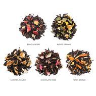 Tea Fort&eacute; NOIR Single Steeps Organic Loose Leaf Tea Sampler, 15 Single Serve Pouches - Bold Black Tea Varieties N3