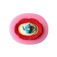 HT BAKEWARE | Vintage Oval Teapot Design Silicone Mold