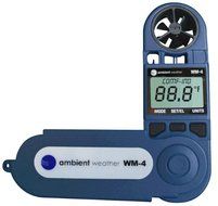 Ambient Weather WM-4 Handheld Weather Station w/ Windspeed, Direction, Temperature, Humidity, Compass, Dew Point... N2
