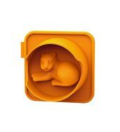 Siliconezone 4.3&quot; Non-Stick Silicone Rhinoceros Mini Cake Mold, Grey N14