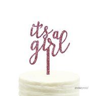 Andaz Press Baby Shower Acrylic Cake Toppers, Gold Glitter, Oh Baby, 1-Pack, Nautical Ocean Themed Party Decor... N8