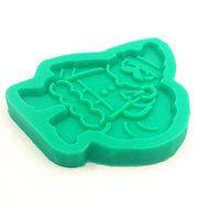 "Silicone Christmas Santa Cake Chocolate Biscuit Mold Fondant Pastry Mould Decoration Baking" shopping N6