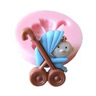 JLHua BABY Car Shape Cooking Cake Baby Carrier Fondant Silicone Mold Pastry Mould N2