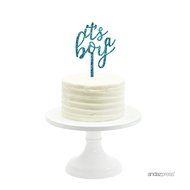 Andaz Press Baby Shower Acrylic Cake Toppers, Gold Glitter, Oh Baby, 1-Pack, Nautical Ocean Themed Party Decor... N10