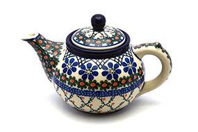 Polish Pottery Teapot - 14 oz. - Primrose