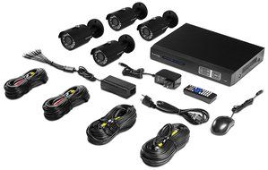 1080P HD 4CH 2TB DVR W/ 4XB (BLACK)