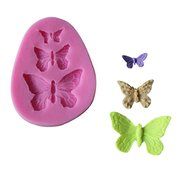 JLHua Butterfly Decorative Cake Mould Silicone 3D Candy Pastry Mould Chocolate Mold N3