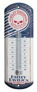 Harley-Davidson Willie G Skull Retro In-Out Door Thermometer 4"x12"