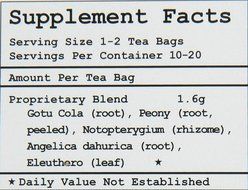 Health King Medicinal Teas HeadachEase Herb Tea Bags, 20 Count N3