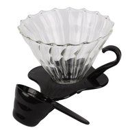 Ocathnon VDG-02B V60 Glass Coffee Dripper Clever Coffee Filter 300ML (Flannel Filtering bag is included) Glass... N2