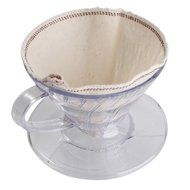Ocathnon VDG-02B V60 Glass Coffee Dripper Clever Coffee Filter 300ML (Flannel Filtering bag is included) Glass... N4