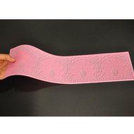 FOUR-C Cake Baking Mold Silicone Cake Mat Lace Pad for Cake Decorating Color Pink N5