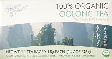 Prince of Peace Organic Tea, Oolong, 100 Tea Bags N11