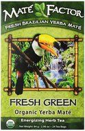 The Mate Factor Yerba Mate Energizing Herb Tea Bag, Organic Fresh Green, 24-Count Box N5