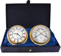 White Flag 5.75 Cabin Gift Set presented in a Leather Finish Felt Lined Gift Box with Clock and Comfort Meter N2