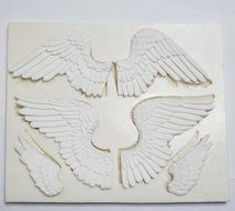 Yunko Large Angels Wings Silicone Fondant Candy Chocolate Mold Cake Decorating Mold N2