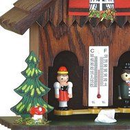 German Black Forest weather house TU 73 dunkel N3
