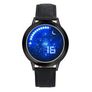 XILALU Women Men Girl Boy touch LED Electronic universe background Watch (A) N2