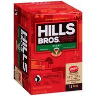 Hills Bros Coffee Gourmet Medium Roast, 12 Compostable Single Serve Cups, 3.8 Ounce N17