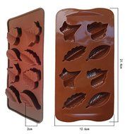 HSE 8 leaf maple Silicone Cake Moulds Pudding Chocolate Mold 21X10.2x1.3cm