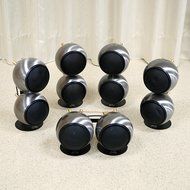 Orb Audio 5.1 Home Theater Speaker System (Mod2X and subONE) in Hand Polished Steel
