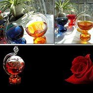 Novelty Gadget Weather Forecast Glass-Blown Globe Storm Barometer N3