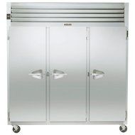 Traulsen G31310 77" G Series Three Section Solid Door Reach in Freezer with Left / Right / Right Hinged Doors...
