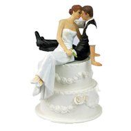 Derker Wedding Cake Topper Love Bride and Groom Figurine--Kiss,Christmas gift