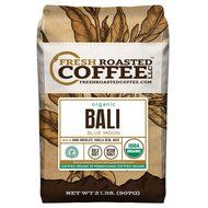 Bali Blue Moon Organic, Rain Forest Alliance, Whole Bean coffee, Fresh Roasted Coffee LLC. (2 lb.) N2