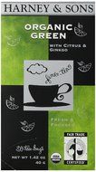 Harney and Sons Organic Green Tea Bags, Citrus and Ginkgo Tea Bags, 20 Count N3