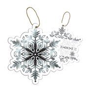 Jillson Roberts BXTS676 100 Count Bulk Christmas String Tie Gift Tags, Sparkle Flake
