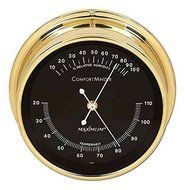 Comfortminder Hygrometer - Brass &amp; Black