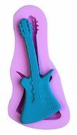 Guitar Musical Silicone Mold for Fondant Gum Paste Chocolate Crafts