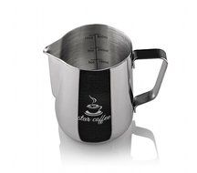 Star Coffee 12, 20 or 32oz Premium Stainless Steel Frothing Pitcher with Measurement Scales on Both Sides for... N3