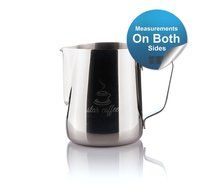 Star Coffee 12, 20 or 32oz Premium Stainless Steel Frothing Pitcher with Measurement Scales on Both Sides for... N4