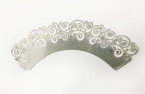 HUAL Cupcake Wrappers 50 Filigree Artistic Bake Cake Mirror Paper Cups Wave Lace Laser Cut Liner Baking Cup Muffin...
