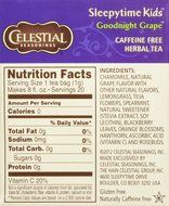 CELESTIAL SEASONINGS HERB TEA,SLPYTIME,KDS,GRP, 20 BAG N3