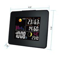 DYKIE RS8735LEZBL Wireless Weather Station,Color Lcd Indoor Outdoor Temperature Humidity Monitor Weather Forecast... N2