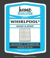 Home Revolution 1183054K Whirlpool Compatible HEPA Filter Quality Aftermarket Replacement. Fits Whisper Air Purifier... N2