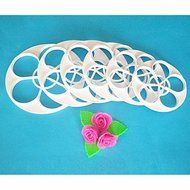 Sher FOUR-C Cake Cutter Mould,Rose Leaf Fondant Cutter Set,Fondant Tools Cake Decorating Tools,6PCS/Set