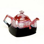 Cultural Concepts Studio Red &amp; Black Kettle Full