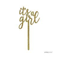 Andaz Press Baby Shower Acrylic Cake Toppers, Gold Glitter, Oh Baby, 1-Pack, Nautical Ocean Themed Party Decor... N27
