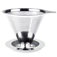 Kitclan(TM) Pour Over Stainless Steel Coffee Dripper - Acidproof/Alkaliproof Mesh Cone Dripper Reusable Coffee... N2