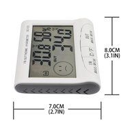 iKKEGOL 2.9 inch LCD Digital Indoor Outdoor Hygrometer Temperature Humidity Meter with Probe 0.9 Meter Sensing... N3