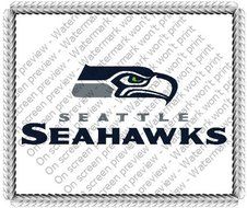 NFL Seattle Seahawks Football Logo Edible Image Cake/Cupcake Topper (8&quot; Round)