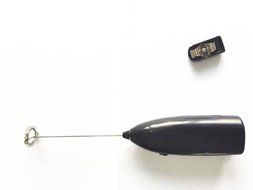 Milk Frother Black Handheld Electric Milk Frother, 8" Black