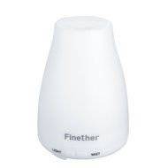 Finether 100ML Aroma Essential Oil Diffuser Ultrasonic Aromatherapy Purifier Humidifier Air Mist and 7 Color Changing... N12