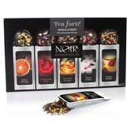 Tea Fort&eacute; NOIR Single Steeps Organic Loose Leaf Tea Sampler, 15 Single Serve Pouches - Bold Black Tea Varieties N5