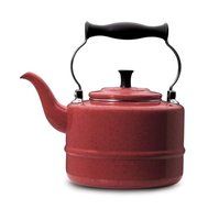 Paula Deen 2-Quart Enamel on Steel Teakettle, Red N2